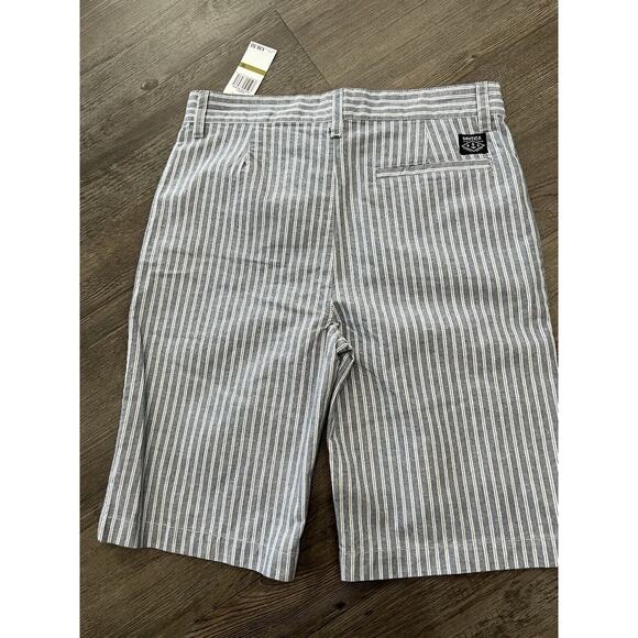 Nautica Boys Shorts Size 14 NWT Blue & White Stripe- Beach Family Photos - Picture 3 of 4